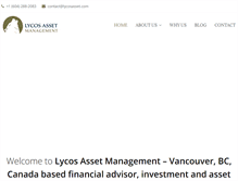 Tablet Screenshot of lycosasset.com